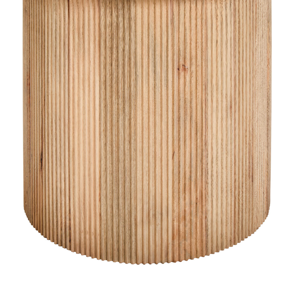 COUCHTISCH Mangoholz vollmassiv 60/60/45 cm rund Naturfarben, Schwarz  - Schwarz/Naturfarben, Design, Holz/Stein (60/60/45cm) - Livetastic