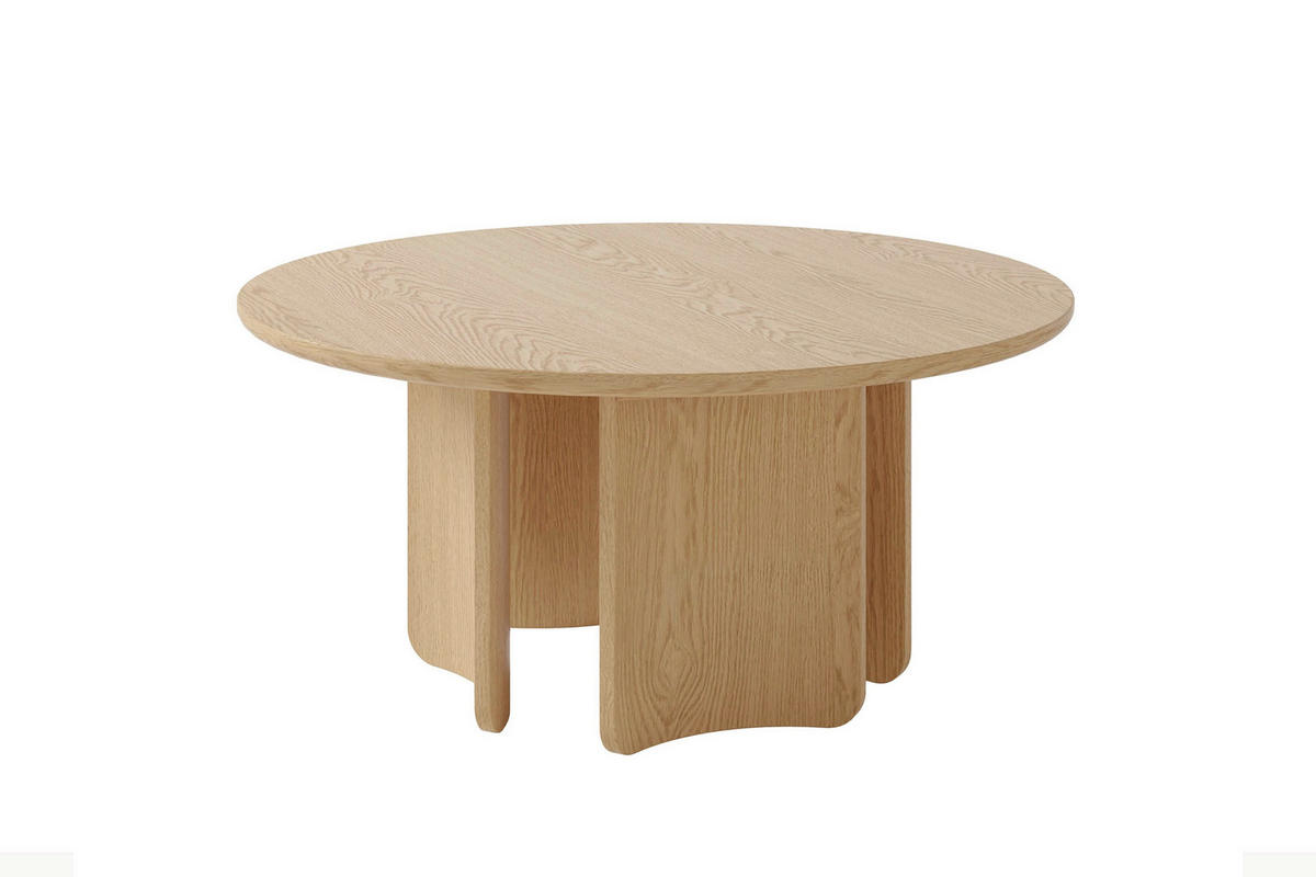 COUCHTISCH 80/80/41 cm Holzwerkstoff einfacher Aufbau, 2 in 1 Gestell  - Eiche Bianco, Modern, Holzwerkstoff (80/80/41cm) - Schöner Wohnen