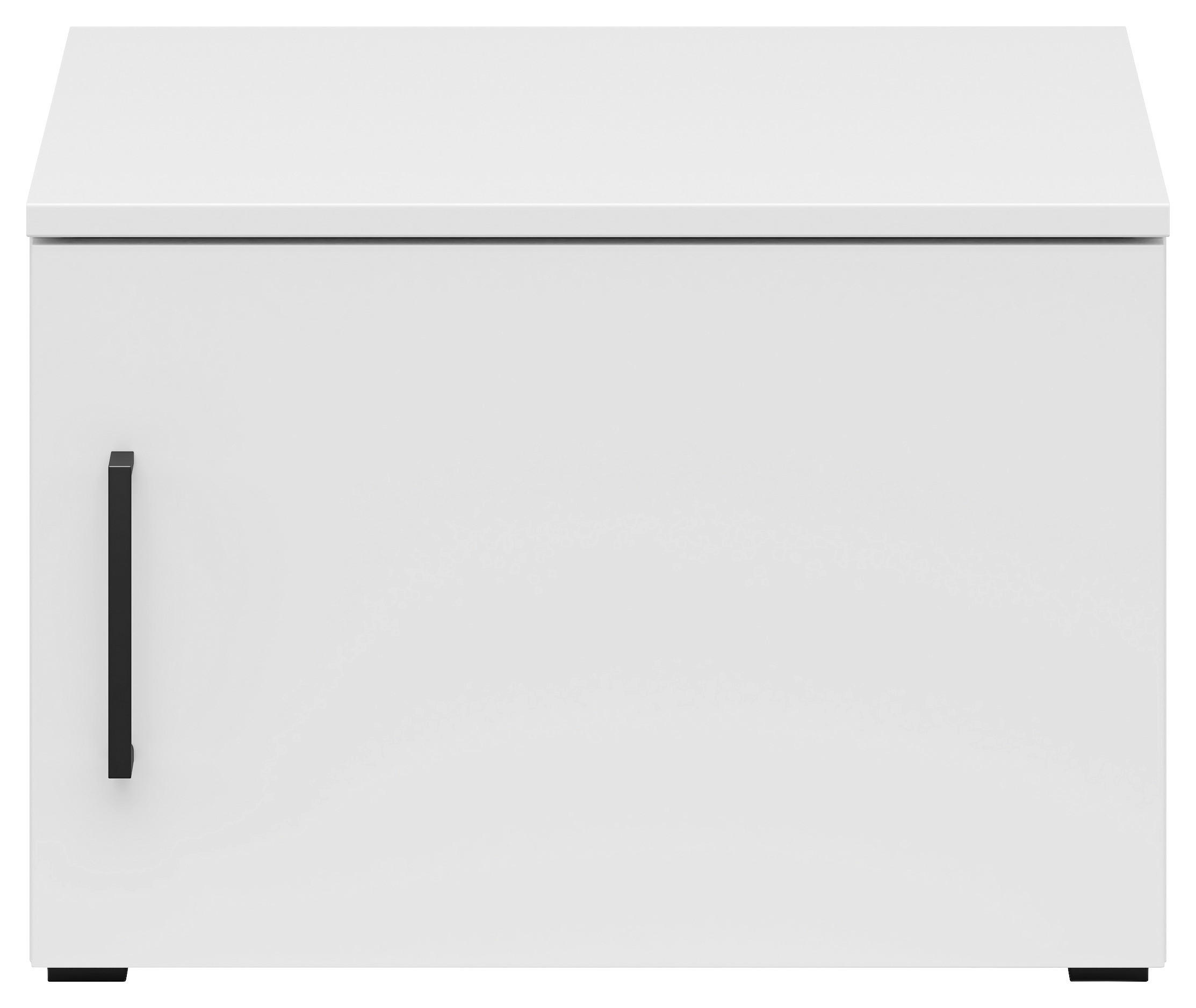 AUFSATZSCHRANK 50/35/40 cm   - Weiss/Schwarz, Modern, Holzwerkstoff/Kunststoff (50/35/40cm) - Carryhome