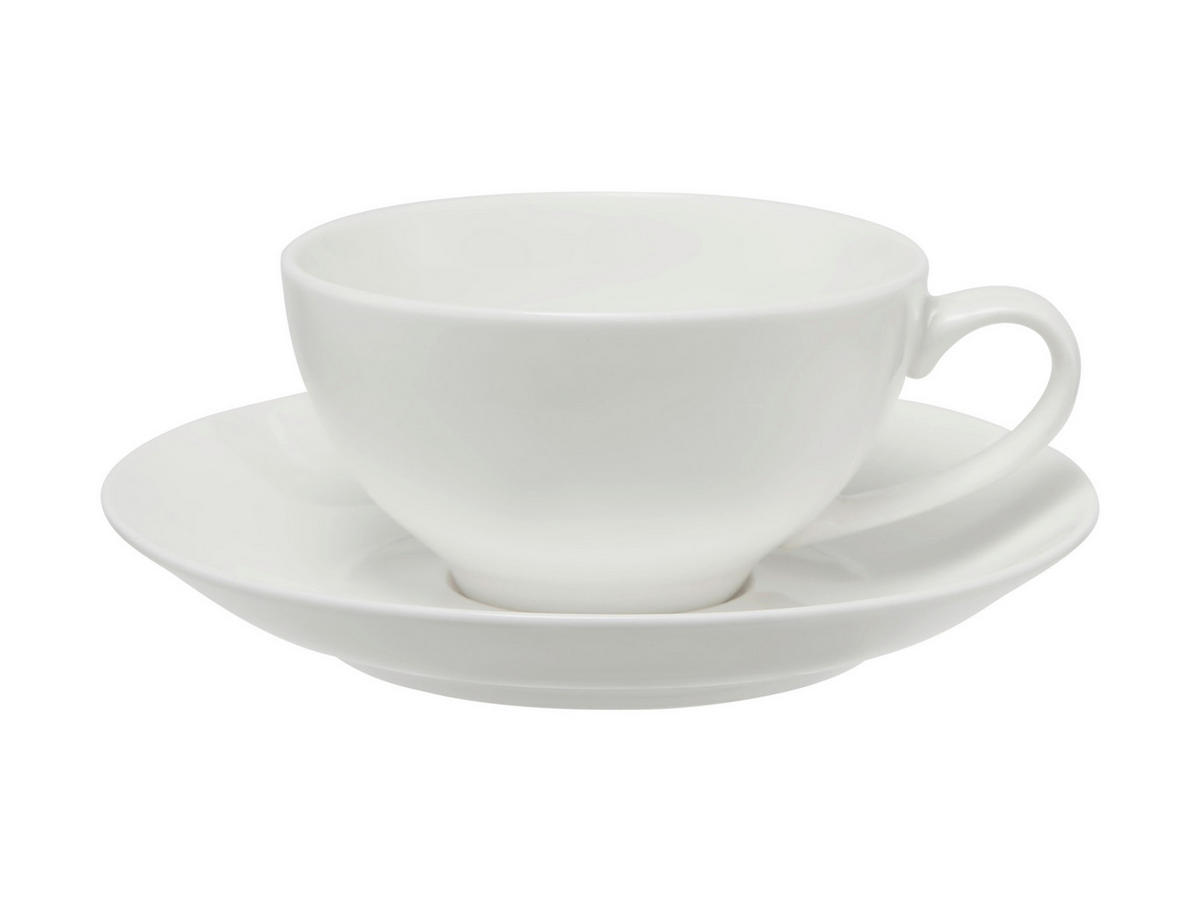 ŠÁLKA S TANIERIKOM  - biela, Basics, keramika (15.9/6.3/15.9cm) - Maxwell & Williams