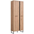 GARDEROBE 5-teilig  in 260/194,5/35 cm  - Schwarz/Eiche Artisan, Basics, Holzwerkstoff (260/194,5/35cm) - Carryhome