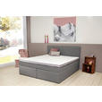 BOXSPRINGBETT 180/200 cm  in Grau  - Schwarz/Grau, KONVENTIONELL, Kunststoff/Textil (180/200cm) - Carryhome