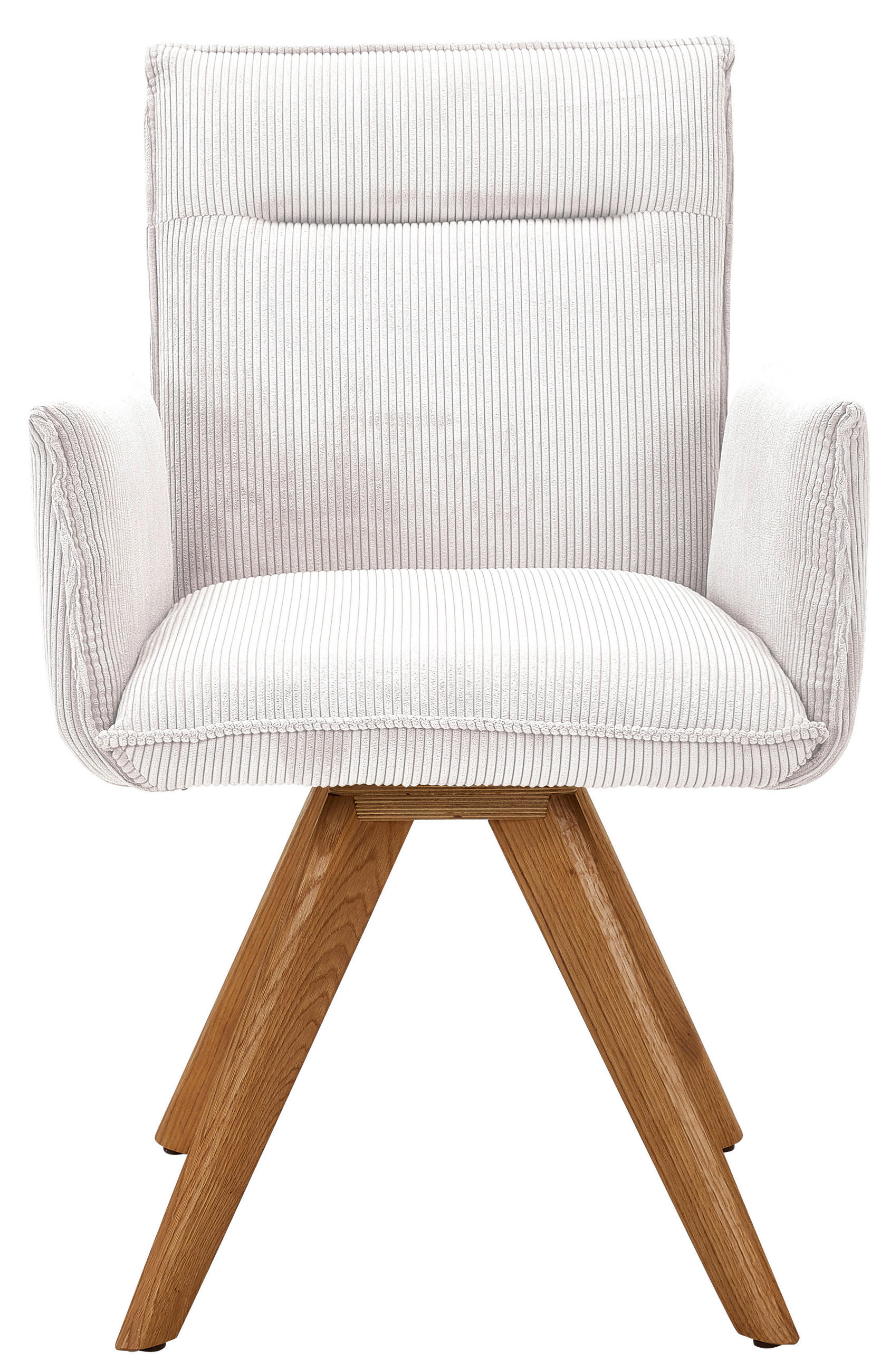 ARMLEHNSTUHL  in Cord  - Wildeiche/Creme, Design, Holz/Textil (59/87/62cm) - Johann Jakob
