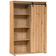 HIGHBOARD in 120/182/43 cm - Eichefarben/Schwarz, LIFESTYLE, Holzwerkstoff/Kunststoff (120/182/43cm) - Landscape