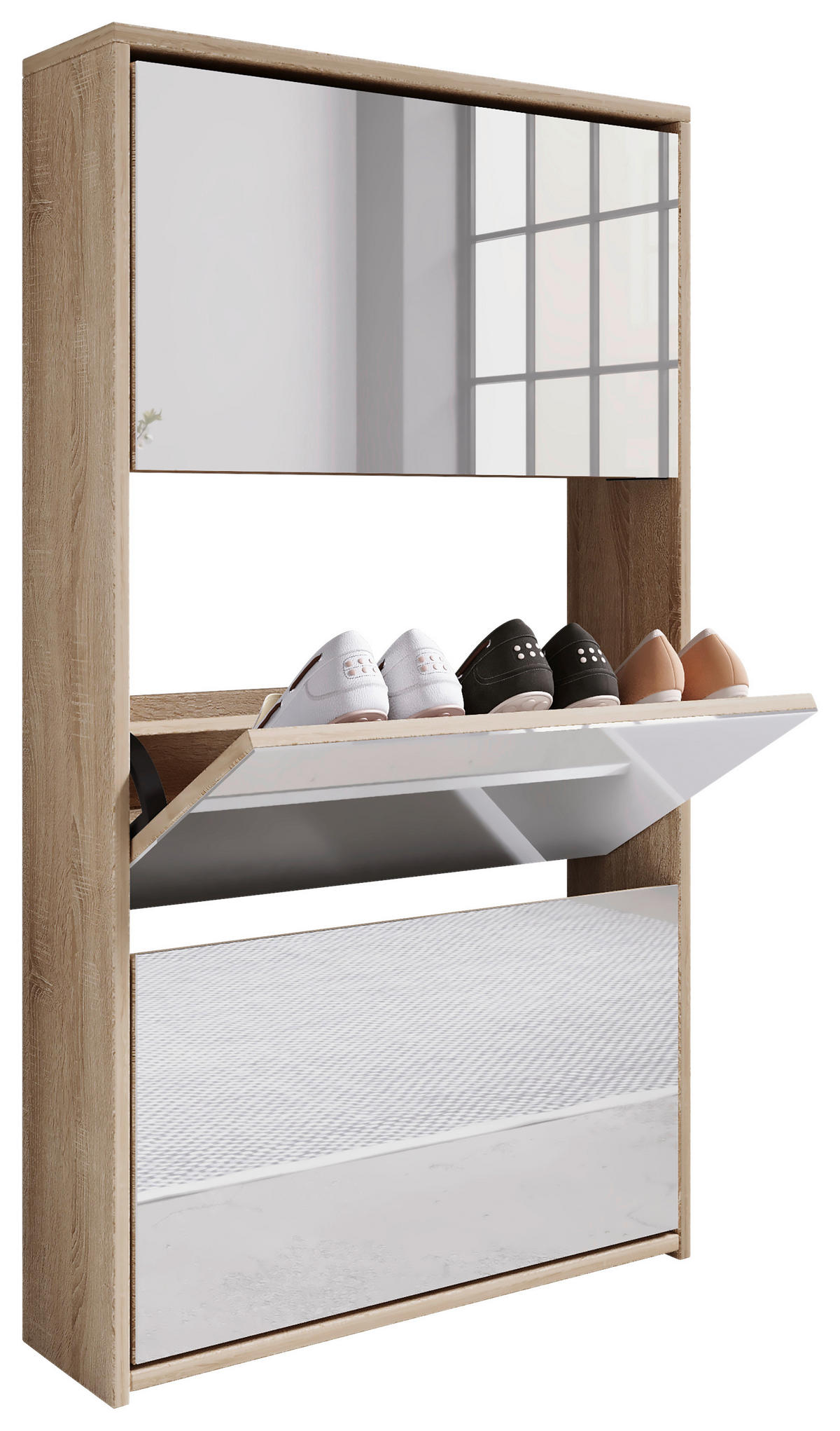 SCHUHKIPPER 63/111,6/17 cm  - Honigeiche, KONVENTIONELL, Holzwerkstoff (63/111,6/17cm) - MID.YOU