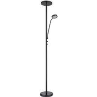 LED STOJACÍ LAMPA, 26/180 cm  - černá, Basics, kov/plast (26/180cm) - Novel