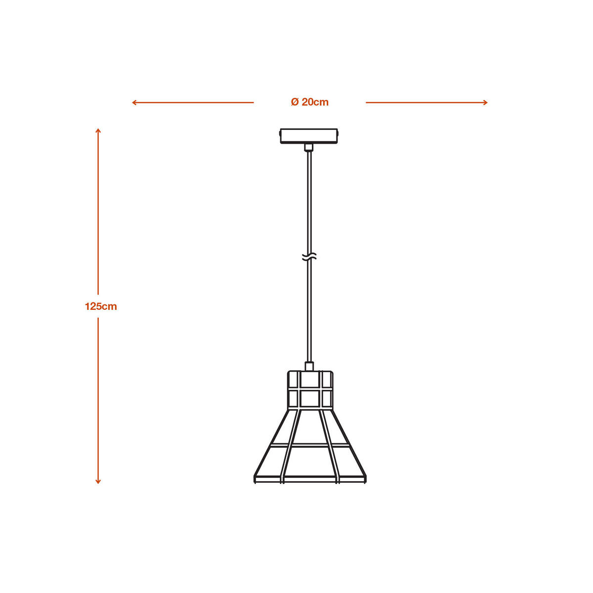PENDELLEUCHTE 125/20 cm   - Dunkelgrau, Natur, Stein/Metall (125/20cm) - Ledvance