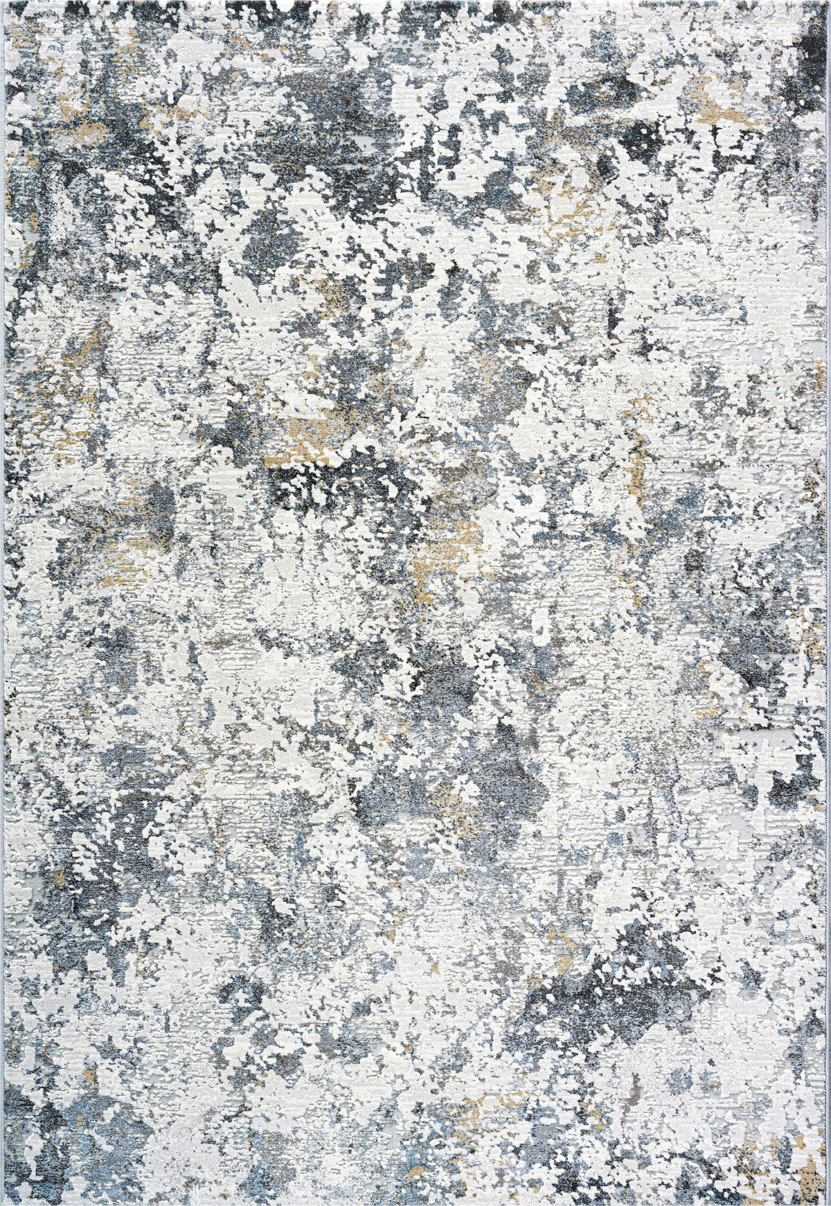 WEBTEPPICH 133/195 cm Canyon Blau, Grau, Goldfarben  - Blau/Goldfarben, KONVENTIONELL, Kunststoff/Textil (133/195cm) - Novel