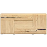 SIDEBOARD  200/89/40 cm 2 Schublade(n)  - Eichefarben/Schwarz, KONVENTIONELL, Holzwerkstoff (200/89/40cm) - Xora