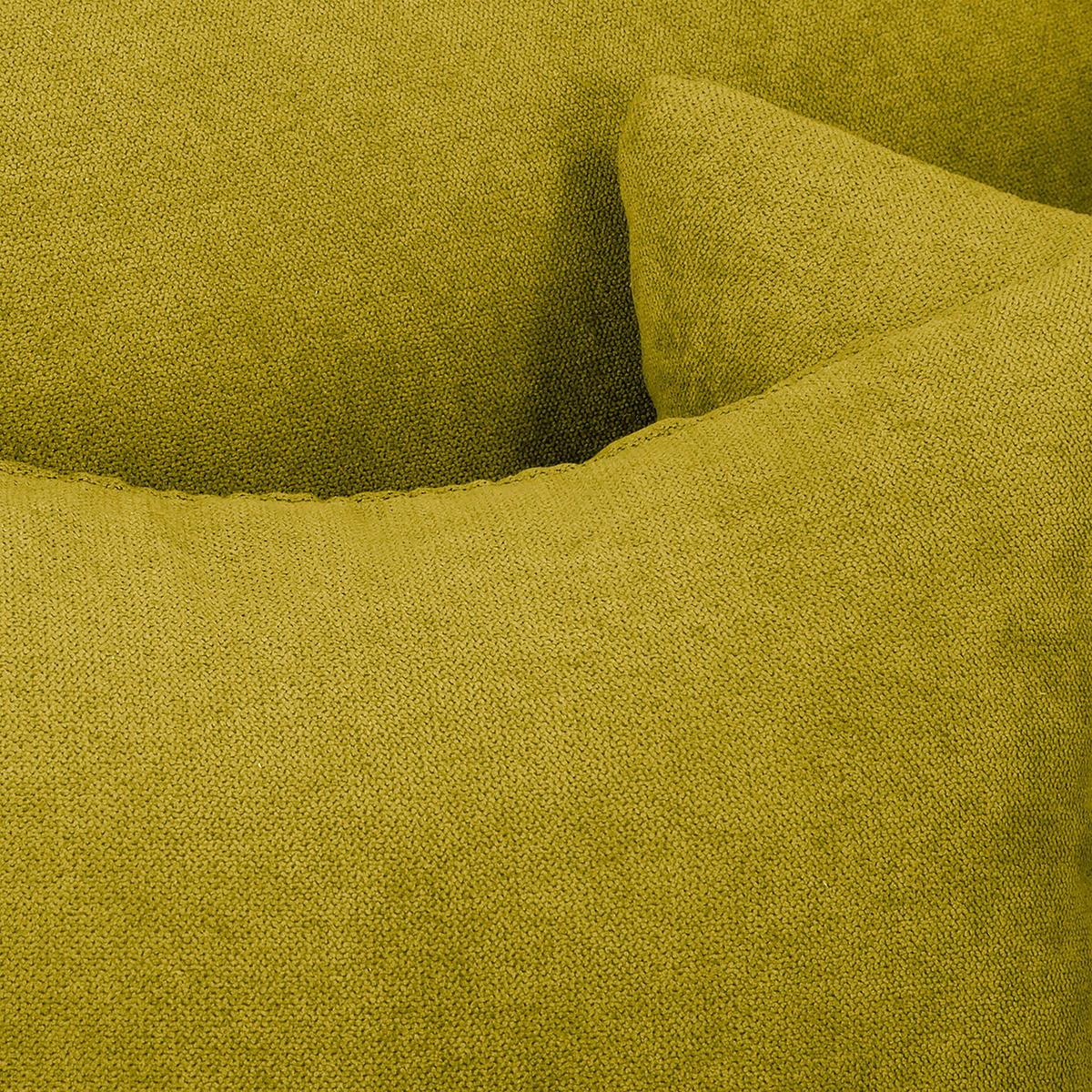 ECKSOFA Ariella Hellgrün Mikrofaser  - Naturfarben/Hellgrün, Design, Holz/Textil (231/161cm) - Livetastic