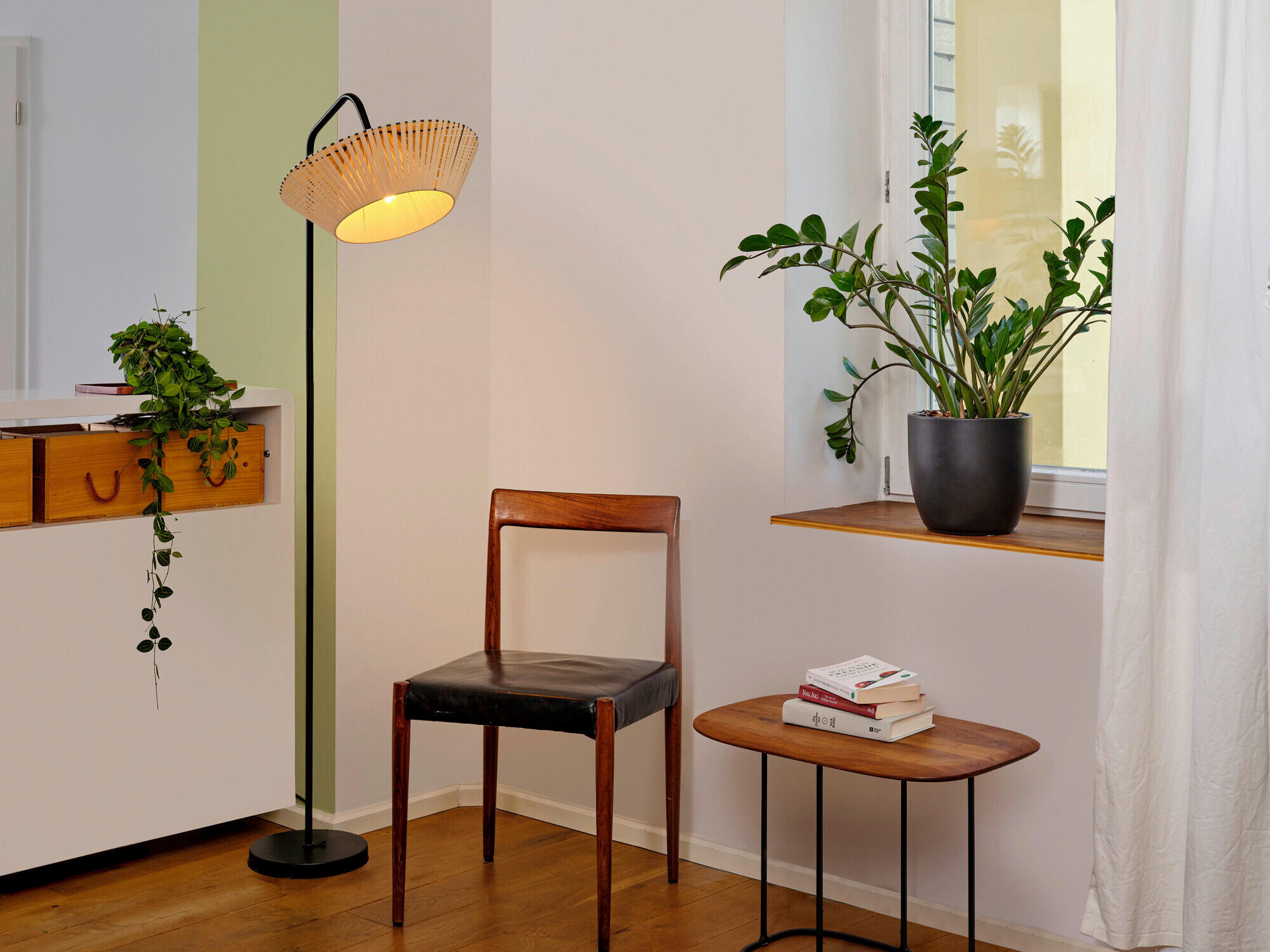 STEHLEUCHTE 40,5/56,8/164 cm    - Beige, Basics, Textil/Metall (40,5/56,8/164cm) - Osram