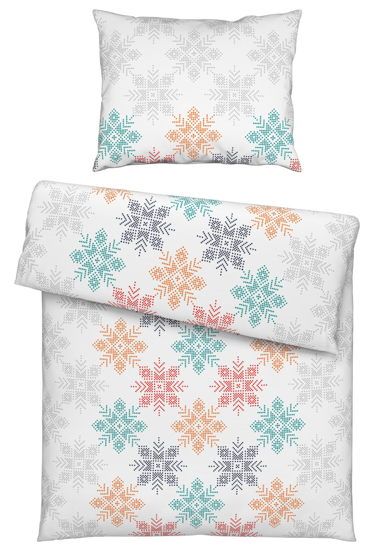 POSTELJINA NORDIC STAR 140/200 cm flanel bela  - bela, Konvencionalno, tekstil (140/200cm) - Esposa