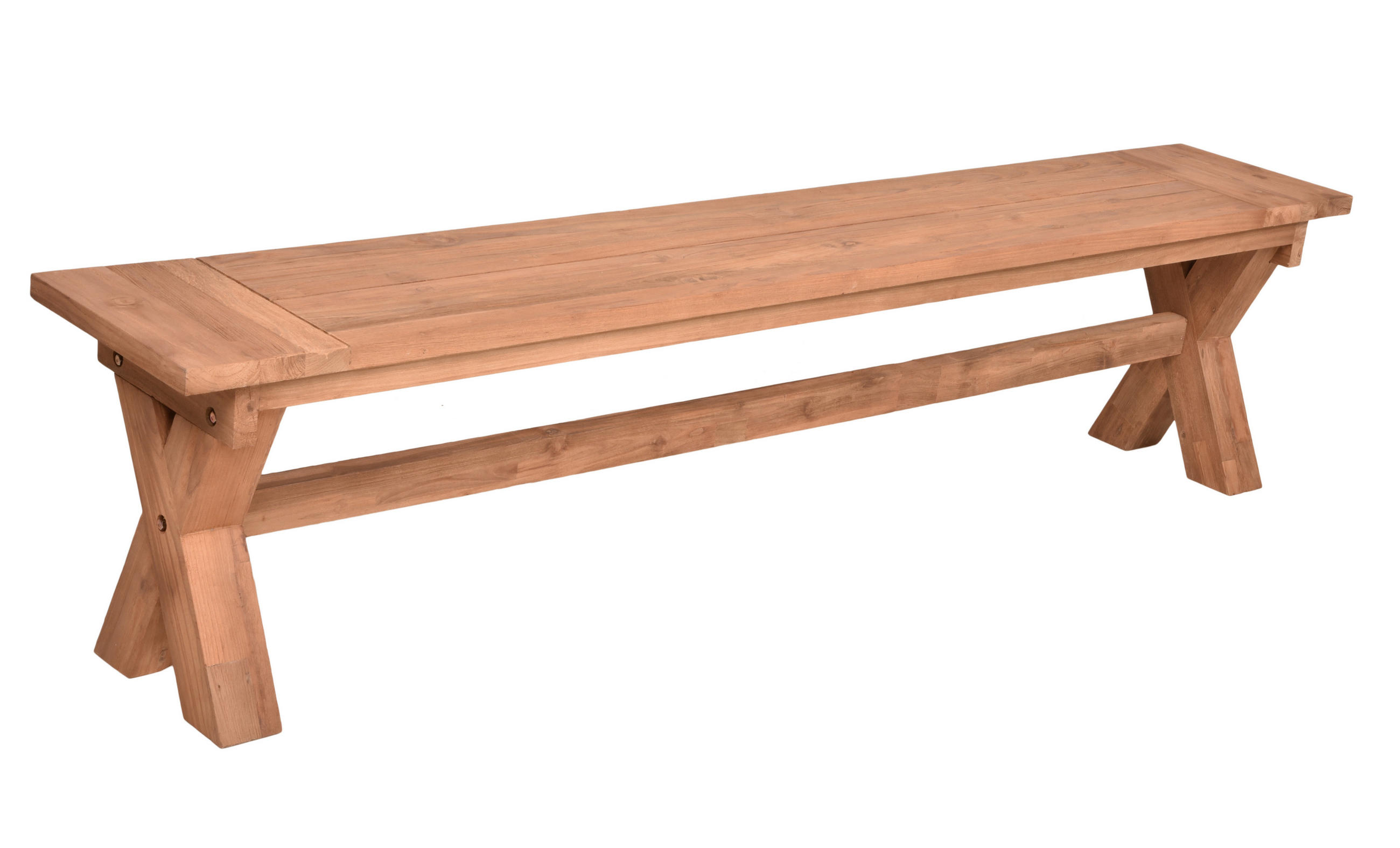 GARTENBANK 35/48/200 cm  in Braun  - Braun, Basics, Holz (35/48/200cm) - Gardenson