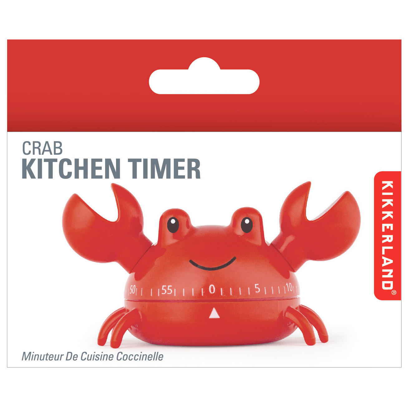 KUHINJSKI TIMER  - crvena, Basics, metal/plastika (5,5/10.5/6cm) - Kikkerland