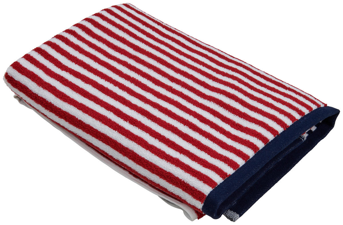 PLÁŽOVÁ OSUŠKA, 90/180 cm, modrá, červená - modrá/červená, textil (90/180cm) - Esposa