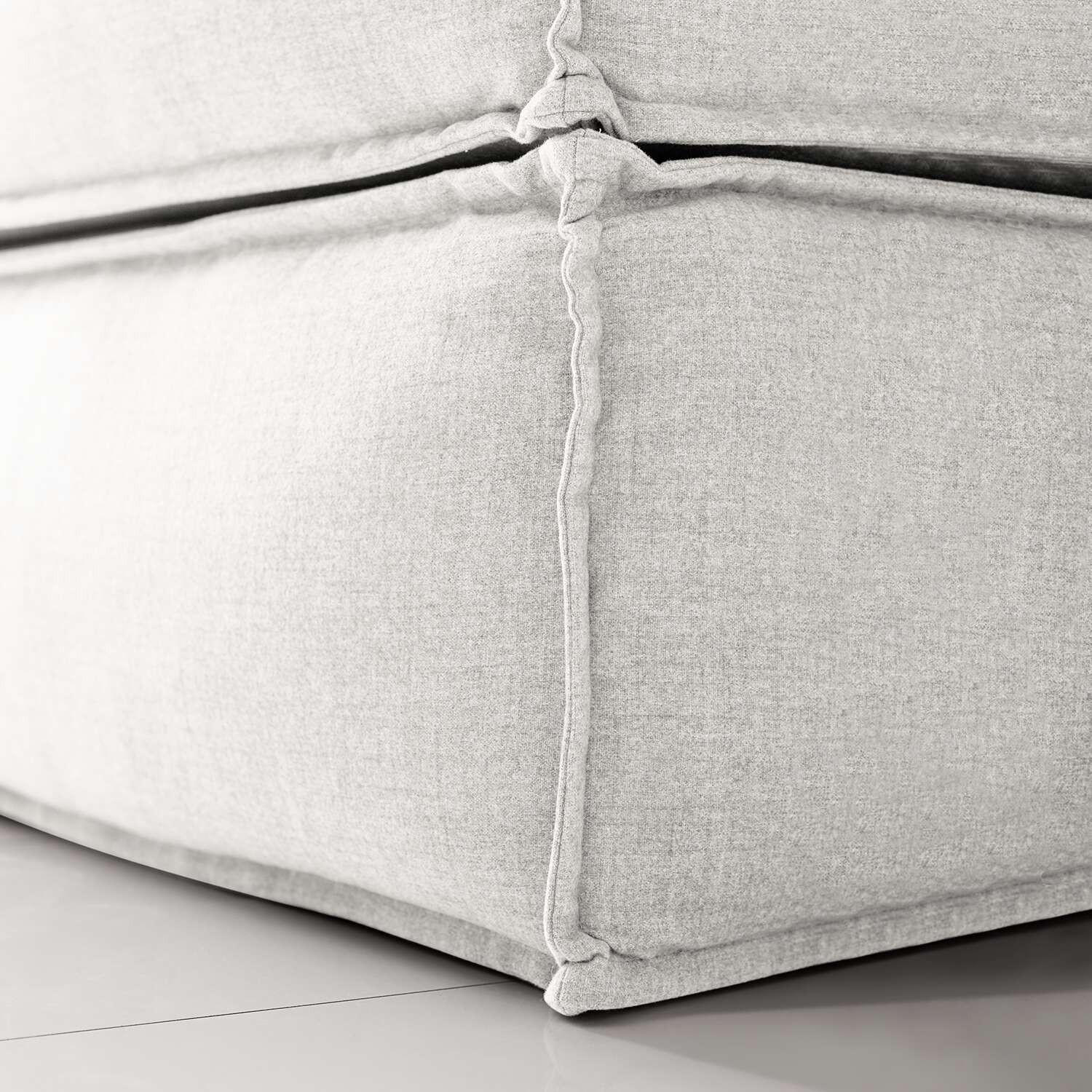 Thumbnail - home24 Boxspringbett, Creme, Textil, H2, 7-Zonen, Höhe ca. 24 cm, 200x220 cm, gepolstertes Kopfteil, Topper durchgehend,...