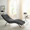 RELAXLIEGE Mikrofaser Dunkelgrau  - Dunkelgrau/Schwarz, Design, Textil/Metall (65/65-95/171cm) - Livetastic