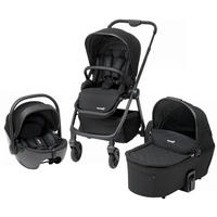 KINDERWAGENSET   schwarz  - Schwarz, Basics, Textil/Metall - My Baby Lou