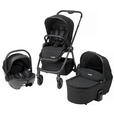 KINDERWAGENSET  - Schwarz, Basics, Textil/Metall - My Baby Lou