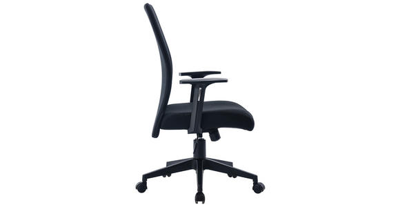 DREHSTUHL in Webstoff Schwarz - Schwarz, KONVENTIONELL, Kunststoff/Textil (62/102,5-112/57cm) - Carryhome