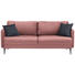 SOFA in Textil Rosa - Anthrazit/Schwarz, MODERN, Textil (200/72/85/88cm) - Carryhome SOFA in Textil Rosa - Anthrazit/Schwarz, MODERN, Textil (200/72/85/88cm) - Carryhome