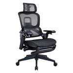 DREHSTUHL Netzbespannung Schwarz  - Schwarz, Design, Kunststoff/Textil (65/114-124/66-73cm) - Novel