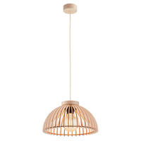 HÄNGELEUCHTE TRE 32/32/141.5 cm   - Nussbaumfarben, Natur, Holzwerkstoff (32/32/141.5cm)