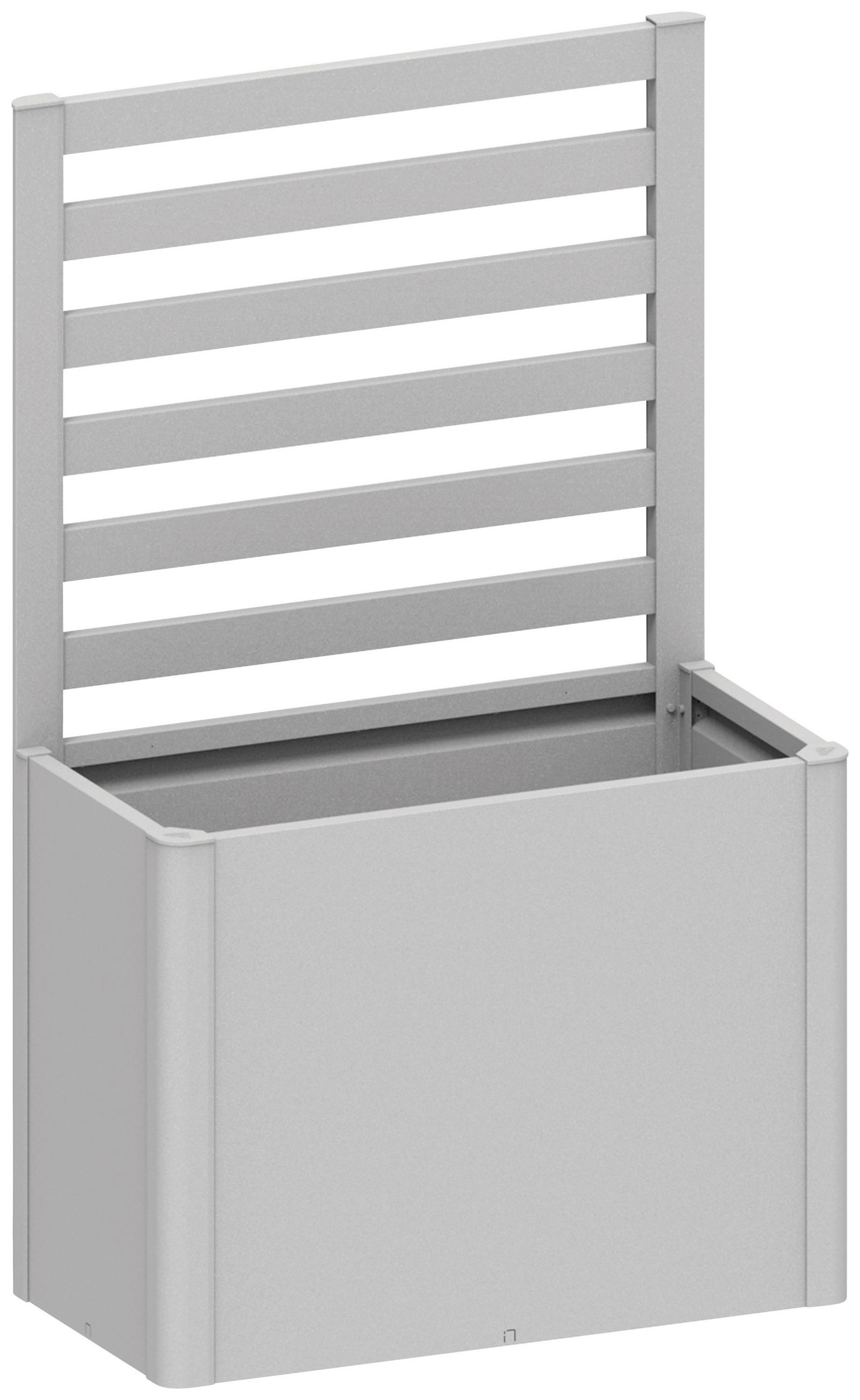 RANKGITTER ohne Pflanzbeet  - Silberfarben, Basics, Metall (102/91/4cm) - Biohort