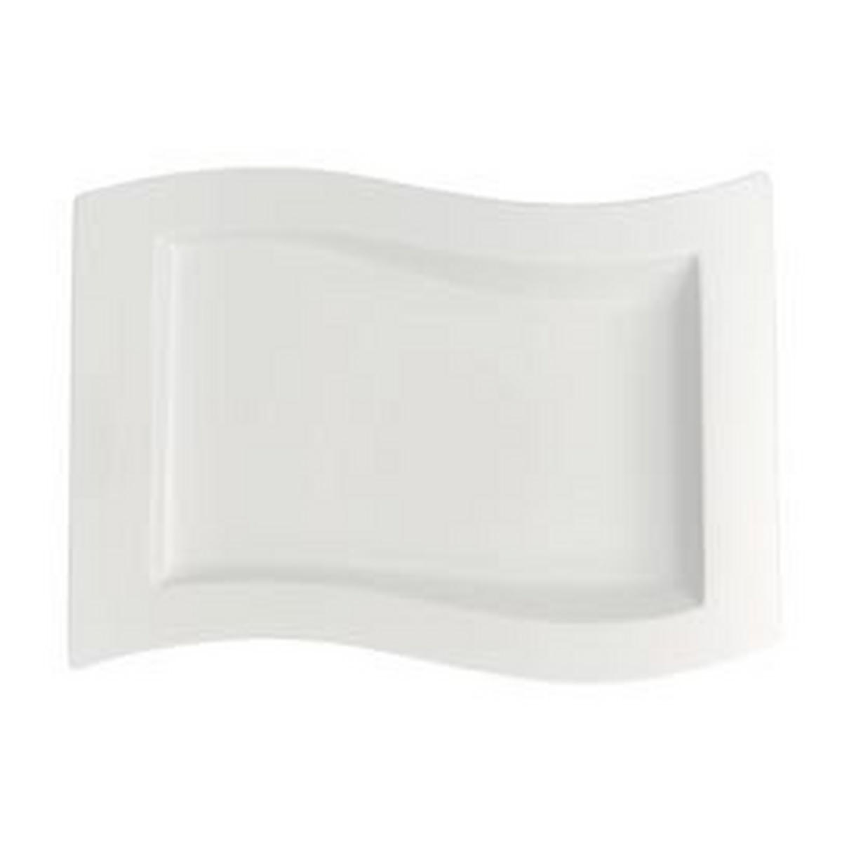 GOURMETTELLER Weiß New Wave  - Weiß, Basics, Keramik (33/24cm) - Villeroy & Boch