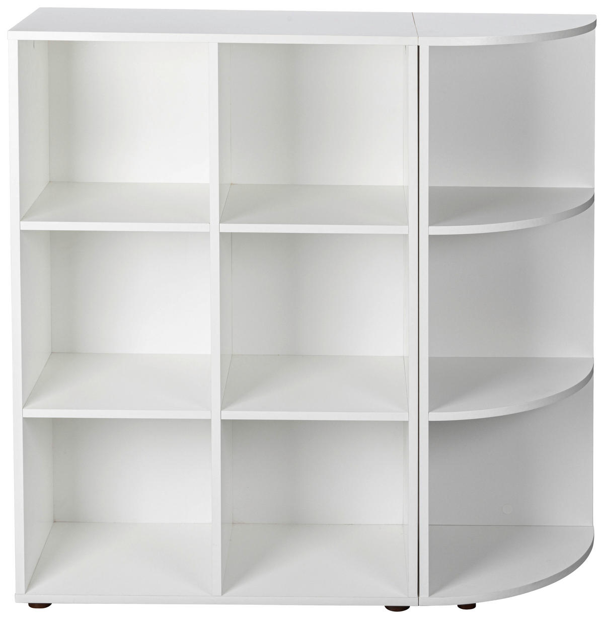 ECKREGAL - Schwarz/Weiß, Design, Holzwerkstoff/Kunststoff (34/110/33cm) - Livetastic