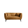 2-SITZER-SOFA Bouclé Goldfarben  - Goldfarben/Schwarz, MODERN, Holz/Textil (172/83/88cm) - MID.YOU