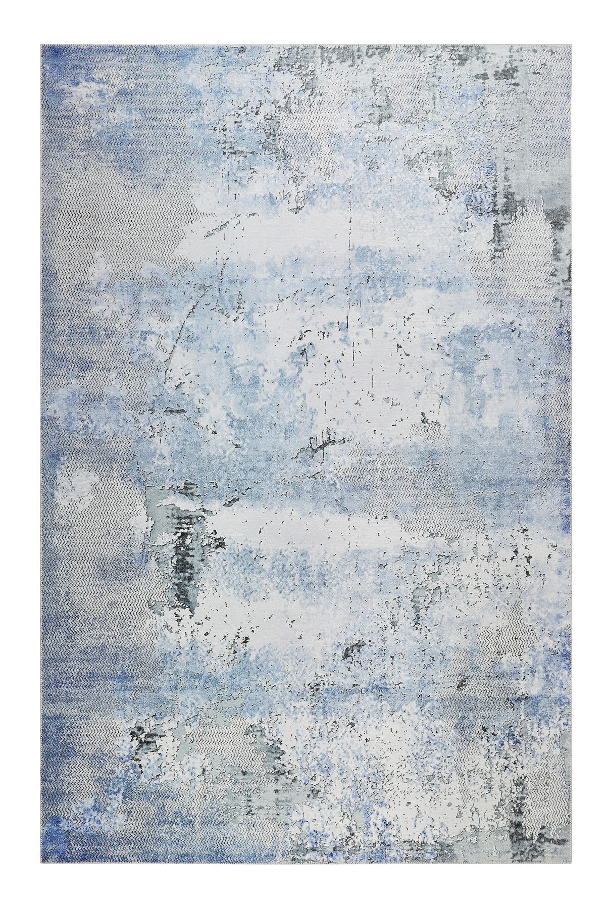 WEBTEPPICH 120/170 cm Radiate Blau, Grau  - Blau/Grau, Design, Textil (120/170cm) - WECON HOME