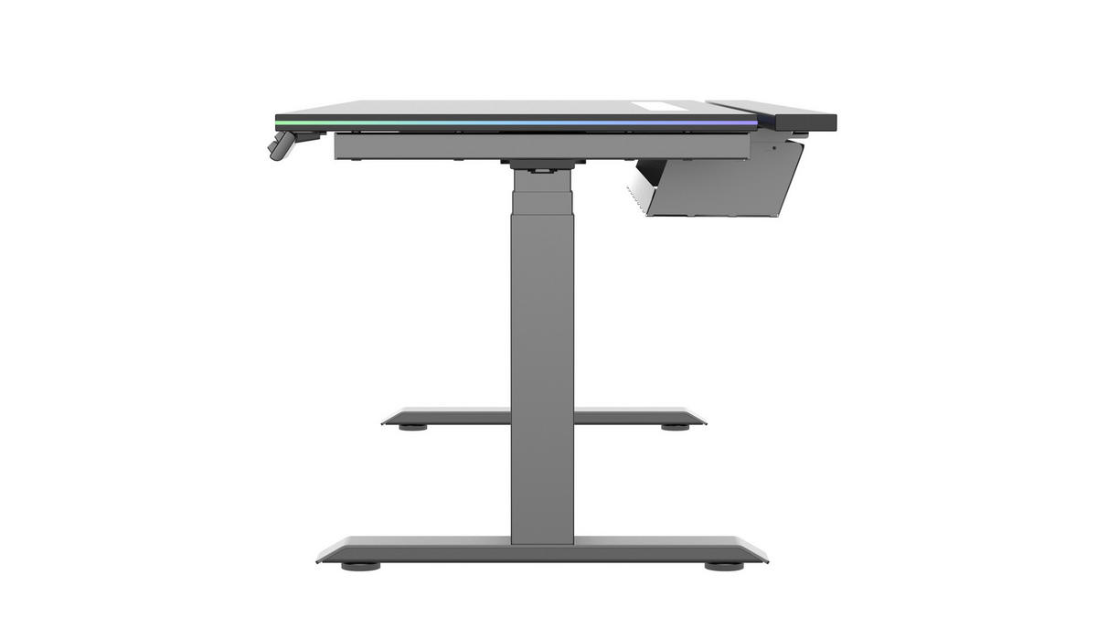 GAMINGTISCH Schwarz  - Schwarz, Design, Holzwerkstoff (180/81,5/64-128cm) - Voleo