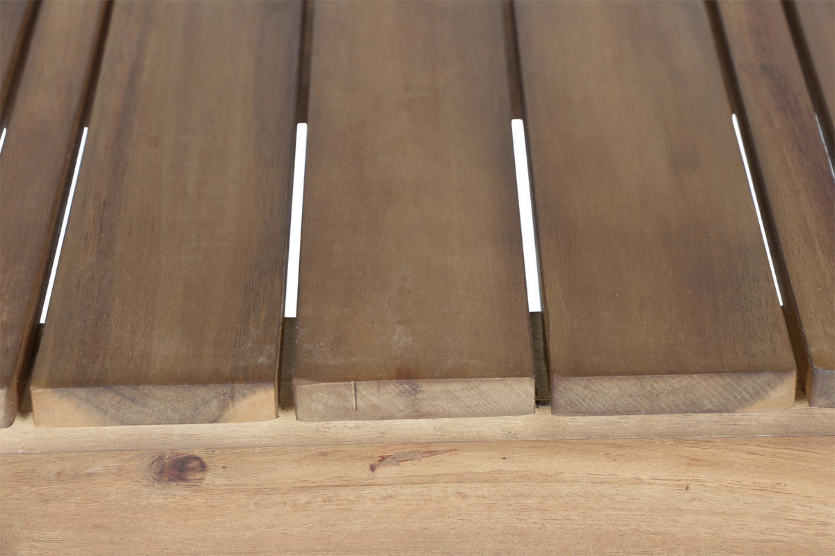 GARTENHOCKER  - Akaziefarben, KONVENTIONELL, Holz (33/45/50cm) - Siena Garden