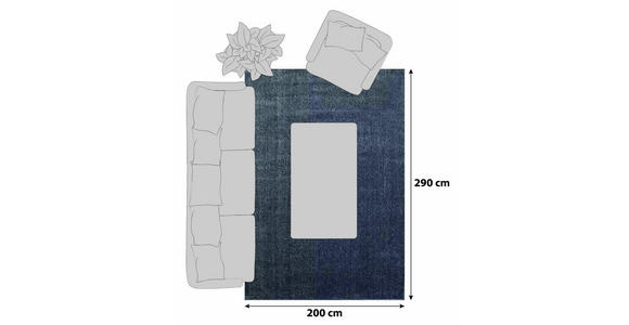 HOCHFLORTEPPICH 200/290 cm Ata grau  - Grau, KONVENTIONELL, Textil (200/290cm) - Novel