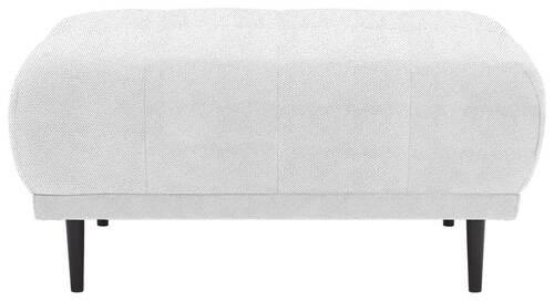 HOCKER in Textil Beige  - Beige/Schwarz, Design, Holz/Textil (93/45/77cm) - Stylife
