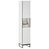 HOCHSCHRANK 30/162/31 cm  - Weiss/Schwarz, Basics, Holzwerkstoff/Metall (30/162/31cm) - MID.YOU