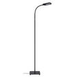 LED-STEHLEUCHTE 21/128 cm - Schwarz, Basics, Metall (21/128cm) - Novel