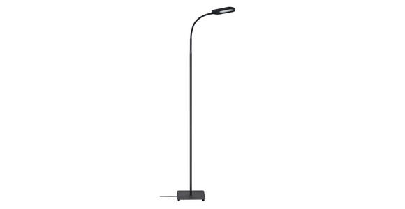 LED-STEHLEUCHTE 21/128 cm - Schwarz, Basics, Metall (21/128cm) - Novel