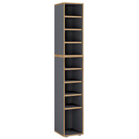 SKOHYLLA  - honungsek/svart, Design, trämaterial/plast (30/183/33cm) - MID.YOU