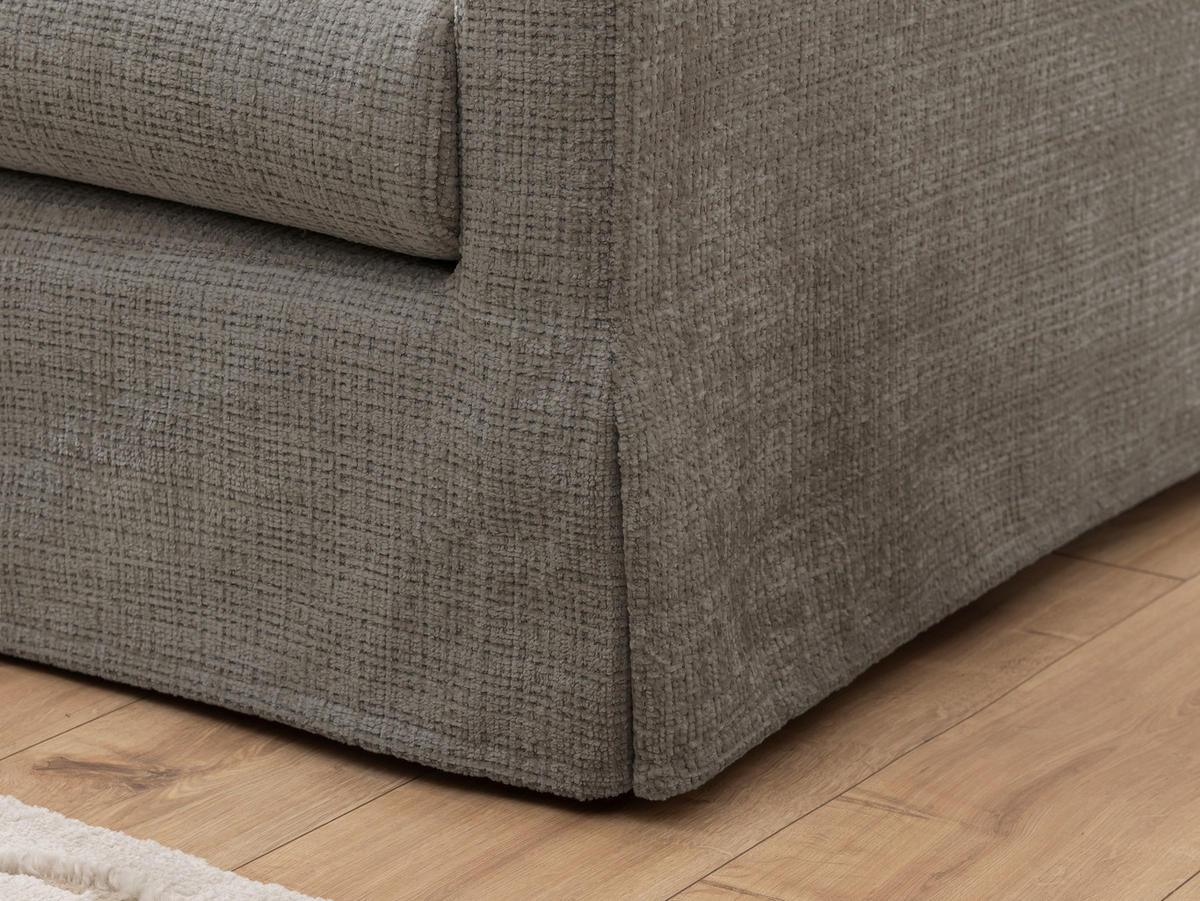 3-SITZER-BEZUG - Braun, Design, Textil (195/89/95cm) - P & B