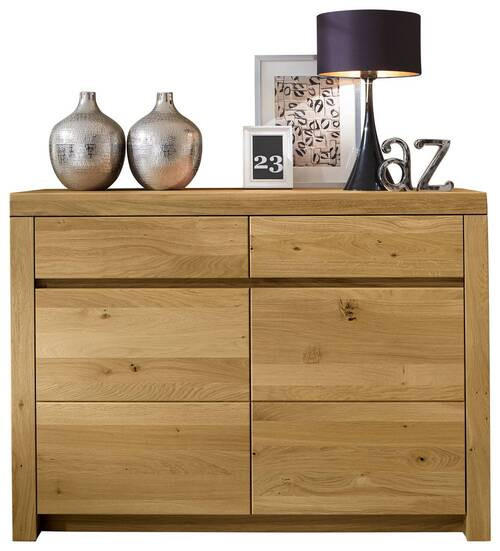 SIDEBOARD Wildeiche  131,2/98,6/42,1 cm  - Wildeiche, Natur, Holz (131,2/98,6/42,1cm) - Valdera