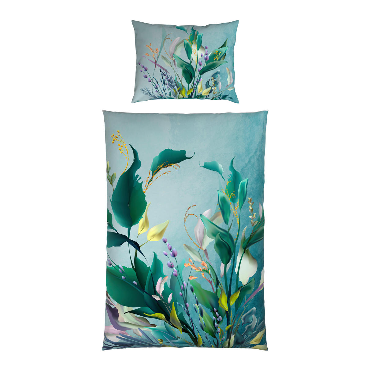 POSTELJINA SA DVA LICA 140/200 cm saten zelena  - zelena, Osnovno, tekstil (140/200cm) - Esposa