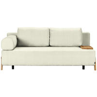 SCHLAFSOFA in Holz, Textil Weiss  - Weiss/Naturfarben, Design, Holz/Textil (211/88/102cm) - Niels Andersson