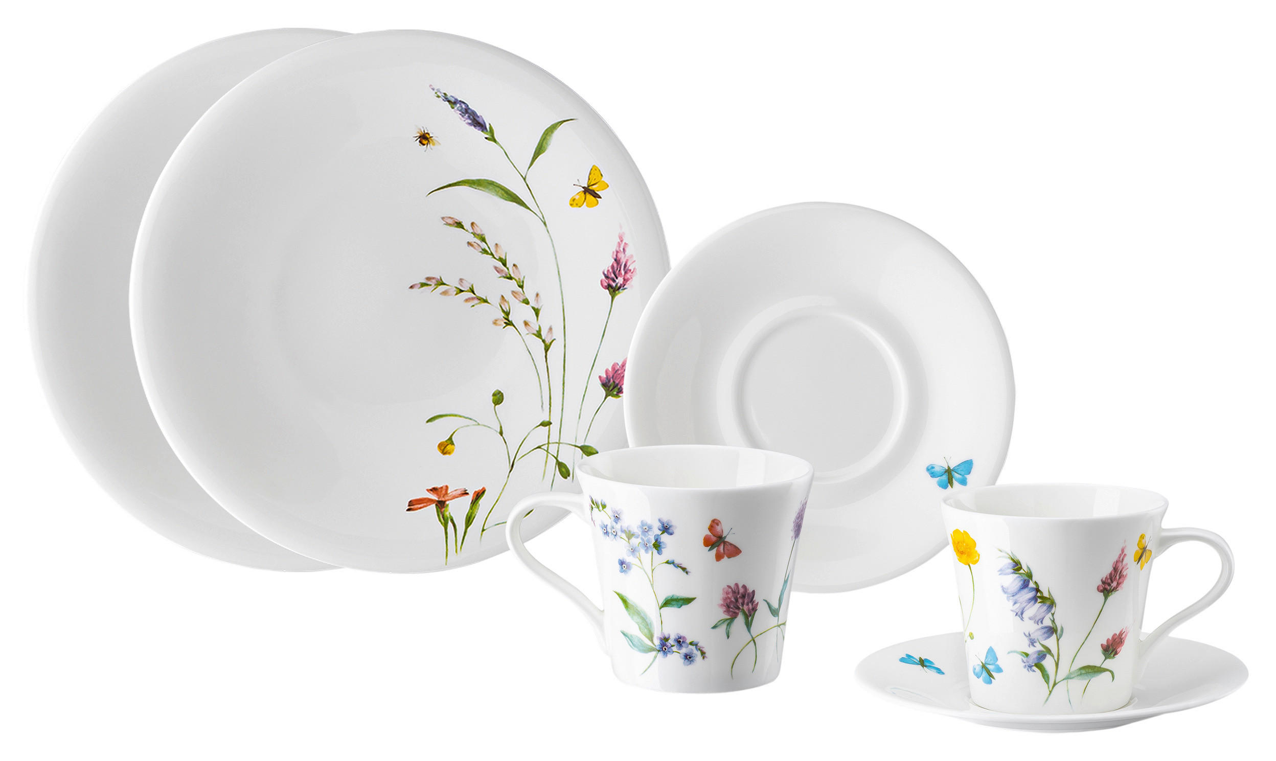 KAFFEESERVICE NORA SPRING VIBES 6-teilig  - Multicolor, Basics, Keramik - Hutschenreuther