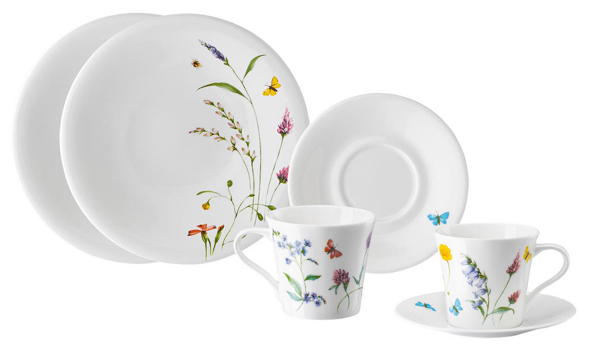 KAFFEESERVICE NORA SPRING VIBES 6-teilig  - Multicolor, Basics, Keramik - Hutschenreuther