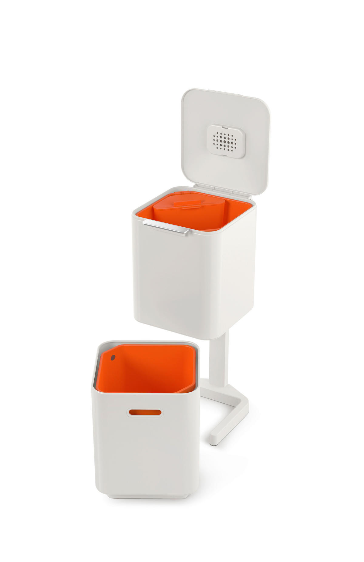 KOŠ ZA SMETI - bež, Basics, kovina/umetna masa (30/76/36,6cm) - Joseph Joseph