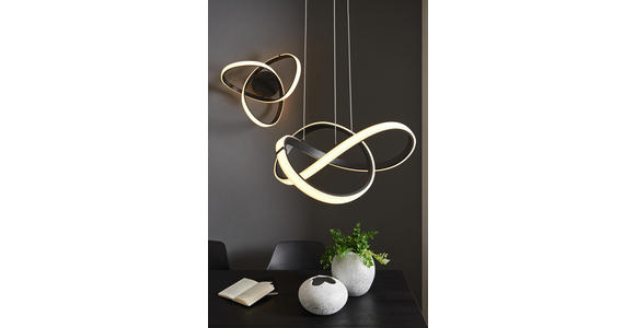 LED-DECKENLEUCHTE - Schwarz, Design, Kunststoff/Metall (30/15/29cm) - Ambiente