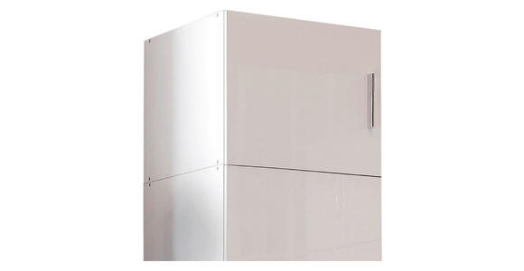AUFSATZSCHRANK 50/40/54 cm  - Chromfarben/Weiß, KONVENTIONELL, Holzwerkstoff/Kunststoff (50/40/54cm) - Xora