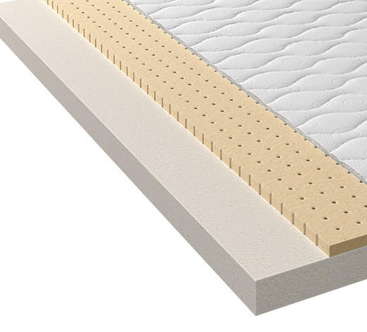KOMFORTSCHAUMMATRATZE 100/200 cm Höhe ca. 12 cm  - Weiß, Basics, Textil (100/200cm) - Boxxx